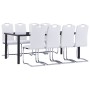 Juego de comedor 9 piezas cuero sintético blanco de vidaXL, muebles para cocinas y comedores - Ref: Foro24-3053137, Precio: 7...