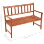 Gartenbank mit Kissen aus massivem Akazienholz 120 cm von vidaXL, Gartenbänke - Ref: Foro24-3063773, Preis: 173,99 €, Rabatt: %