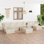 Garden pallet furniture 8 pcs impregnated fir wood by vidaXL, Garden sets - Ref: Foro24-3063727, Price: 422,16 €, Discount: %