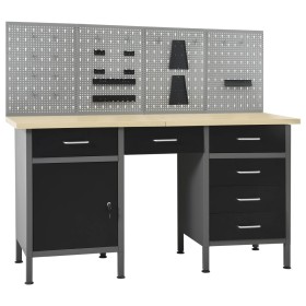 Workbench with four wall panels by vidaXL, Work tables - Ref: Foro24-3053429, Price: 573,60 €, Discount: %