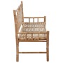 Bamboo bench with cushion 120 cm by vidaXL, garden benches - Ref: Foro24-3063902, Price: 119,99 €, Discount: %