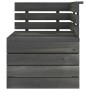 Garden pallet furniture 4 pcs solid dark gray pine wood by vidaXL, Garden sets - Ref: Foro24-3063739, Price: 211,39 €, Discou...