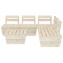 Pallet garden furniture 6 pieces impregnated fir wood by vidaXL, Garden sets - Ref: Foro24-3063721, Price: 274,77 €, Discount: %