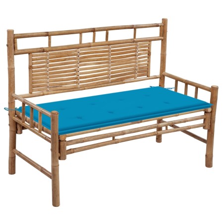 Garden bench with bamboo cushion 120 cm by vidaXL, garden benches - Ref: Foro24-3063880, Price: 124,48 €, Discount: %