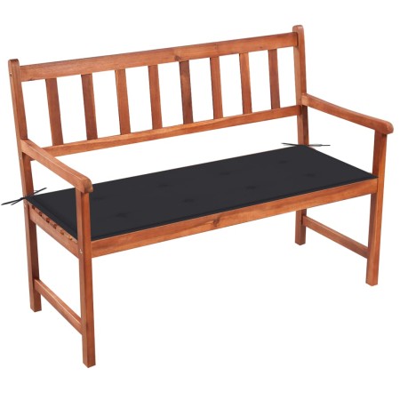 Garden bench with cushion solid acacia wood 120 cm by vidaXL, garden benches - Ref: Foro24-3063768, Price: 182,99 €, Discount: %