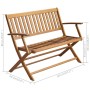 Garden bench with cushion solid acacia wood 120 cm by vidaXL, garden benches - Ref: Foro24-3064265, Price: 141,99 €, Discount: %