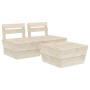 Pallet furniture for garden 3 pieces impregnated fir wood by vidaXL, Garden sets - Ref: Foro24-3063710, Price: 135,77 €, Disc...