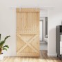 Sliding door with solid pine wood fittings 100x210 cm by vidaXL, Doors - Ref: Foro24-3203043, Price: 190,39 €, Discount: %