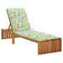 Lounger with solid acacia wood cushion by vidaXL, Loungers - Ref: Foro24-3064161, Price: 207,10 €, Discount: %