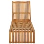 Tumbona con cojín madera maciza de acacia de vidaXL, Tumbonas - Ref: Foro24-3064161, Precio: 207,10 €, Descuento: %