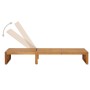 Tumbona con cojín madera maciza de acacia de vidaXL, Tumbonas - Ref: Foro24-3064161, Precio: 207,10 €, Descuento: %