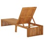 Tumbona con cojín madera maciza de acacia de vidaXL, Tumbonas - Ref: Foro24-3064161, Precio: 207,10 €, Descuento: %