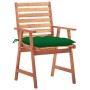 Garden dining chairs 2 pcs solid acacia wood and cushions by vidaXL, Garden chairs - Ref: Foro24-3064340, Price: 127,53 €, Di...