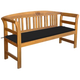 Garden bench with cushion solid acacia wood 157 cm by vidaXL, garden benches - Ref: Foro24-3064273, Price: 179,72 €, Discount: %