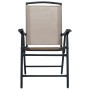 Taupe gray steel 3-piece bistro table and chairs by vidaXL, Garden sets - Ref: Foro24-3054574, Price: 150,21 €, Discount: %