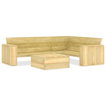 Juego de muebles de jardín 2 piezas madera de pino impregnada de vidaXL, Conjuntos de jardín - Ref: Foro24-3053195, Precio: 5...