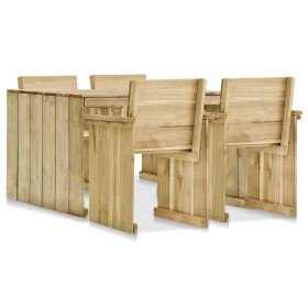 Garden dining set 5 pieces impregnated pine wood by vidaXL, Garden sets - Ref: Foro24-3054428, Price: 433,99 €, Discount: %