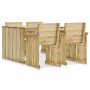 Garden dining set 5 pieces impregnated pine wood by vidaXL, Garden sets - Ref: Foro24-3054428, Price: 433,03 €, Discount: %