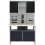 Workbench with three wall panels and a cabinet by vidaXL, Work tables - Ref: Foro24-3053432, Price: 447,10 €, Discount: %