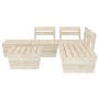 Pallet furniture for garden, 6 pieces, impregnated fir wood. by vidaXL, Garden sets - Ref: Foro24-3063717, Price: 258,88 €, D...