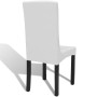 Elastic straight chair cover 4 units white by vidaXL, Covers - Ref: Foro24-131418, Price: 16,27 €, Discount: %