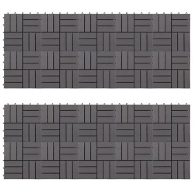 Terrace tiles 20 units acacia wood gray washed 30x30cm by vidaXL, Floors and carpets - Ref: Foro24-3054434, Price: 97,53 €, D...