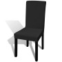 Straight elastic chair cover 4 units black by vidaXL, Covers - Ref: Foro24-131419, Price: 16,27 €, Discount: %