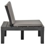 Garden loungers with cushions 4 units anthracite gray plastic by vidaXL, Garden chairs - Ref: Foro24-3054427, Price: 325,99 €...