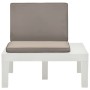 Garden loungers with cushions 2 units white plastic by vidaXL, Garden chairs - Ref: Foro24-3054424, Price: 164,27 €, Discount: %