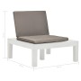 Garden loungers with cushions 2 units white plastic by vidaXL, Garden chairs - Ref: Foro24-3054424, Price: 164,27 €, Discount: %