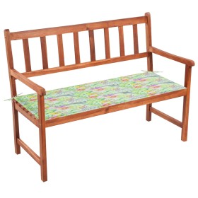 Garden bench with cushion solid acacia wood 120 cm by vidaXL, garden benches - Ref: Foro24-3063780, Price: 176,99 €, Discount: %