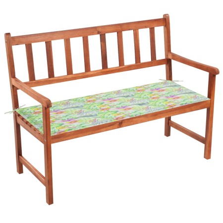 Garden bench with cushion solid acacia wood 120 cm by vidaXL, garden benches - Ref: Foro24-3063780, Price: 176,24 €, Discount: %