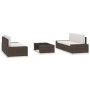 Garden furniture set 5 pieces brown synthetic rattan by vidaXL, Garden sets - Ref: Foro24-3054587, Price: 439,52 €, Discount: %