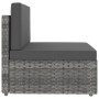 Garden furniture set 5 pieces gray synthetic rattan by vidaXL, Garden sets - Ref: Foro24-3054606, Price: 406,66 €, Discount: %