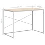 White and oak engineered wood computer desk by vidaXL, Desks - Ref: Foro24-30210, Price: 98,68 €, Discount: %