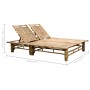 Bamboo lounger with cushions for 2 people by vidaXL, Loungers - Ref: Foro24-3063946, Price: 336,97 €, Discount: %