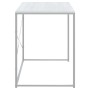 White engineered wood computer desk 110x60x70 cm by vidaXL, Desks - Ref: Foro24-30209, Price: 98,84 €, Discount: %