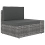 Garden furniture set 4 pieces gray synthetic rattan by vidaXL, Garden sets - Ref: Foro24-3054601, Price: 366,05 €, Discount: %