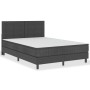 Box spring bed dark gray fabric 140x200 cm by vidaXL, Beds and slatted bases - Ref: Foro24-3054712, Price: 547,91 €, Discount: %