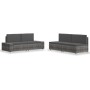 Garden furniture set 4 pieces gray synthetic rattan by vidaXL, Garden sets - Ref: Foro24-3054605, Price: 398,71 €, Discount: %