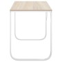 White and oak engineered wood computer desk by vidaXL, Desks - Ref: Foro24-30202, Price: 137,17 €, Discount: %