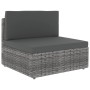 Garden furniture set 4 pieces gray synthetic rattan by vidaXL, Garden sets - Ref: Foro24-3054605, Price: 398,71 €, Discount: %