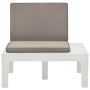 Garden loungers with cushions 4 units white plastic by vidaXL, Garden chairs - Ref: Foro24-3054425, Price: 325,99 €, Discount: %