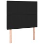 Headboards 2 units of black synthetic leather 100x5x78/88 cm