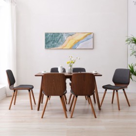 Dining chairs 6 units of gray fabric by vidaXL, dining chairs - Ref: Foro24-3054811, Price: 786,69 €, Discount: %