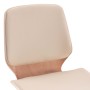 Sillas de comedor 4 unidades cuero sintético color crema de vidaXL, Sillas de comedor - Ref: Foro24-3054806, Precio: 479,75 €...