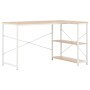 White and oak computer desk 120x72x70 cm by vidaXL, Desks - Ref: Foro24-20263, Price: 116,08 €, Discount: %