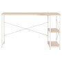 White and oak computer desk 120x72x70 cm by vidaXL, Desks - Ref: Foro24-20263, Price: 116,08 €, Discount: %