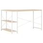 White and oak computer desk 120x72x70 cm by vidaXL, Desks - Ref: Foro24-20263, Price: 116,08 €, Discount: %