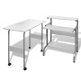 White Adjustable Workstation Computer Desk by vidaXL, Desks - Ref: Foro24-20062, Price: 113,46 €, Discount: %